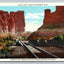 Castle Gate, Price River Canon, UT - Denver / Rio Grande West. Railroad Postcard