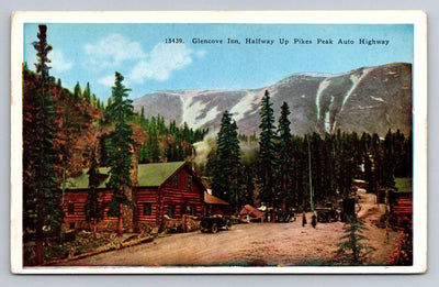 Glencove Inn, Halfway up Pikes Peak Auto Highway, Colorado Vintage Postcard