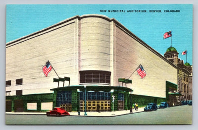 New Municipal Auditorium, Denver, Colorado Vintage Postcard