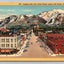 809 Looking Fast from Union Depot, Along 25th Street, Ogden, Utah Postcard