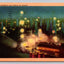 A California Oil Field at Night Vintage Postcard (circa 1949)