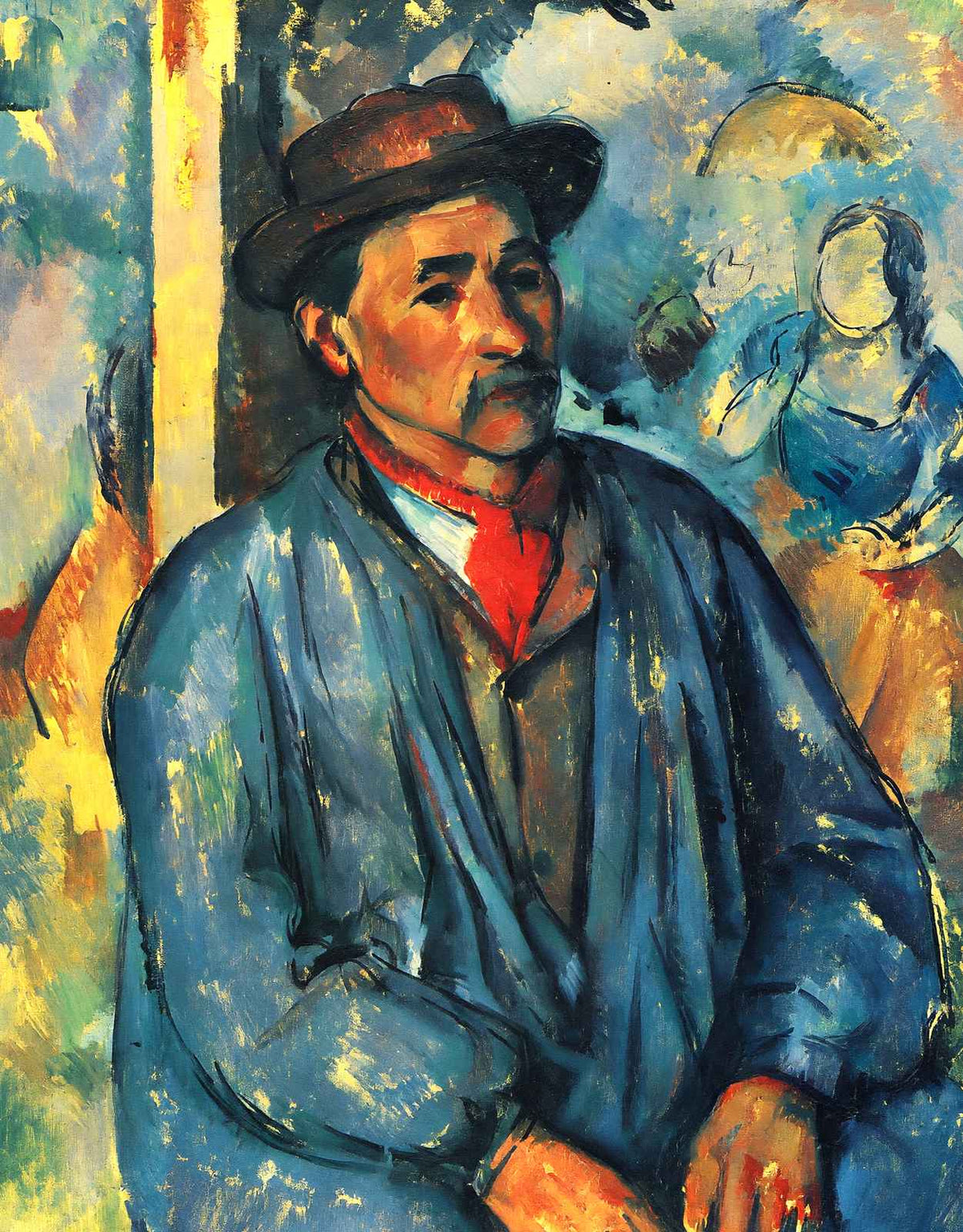 Peasant in a Blue Smock 1897 Painting by Paul Cezanne Art Print (6 Sizes)