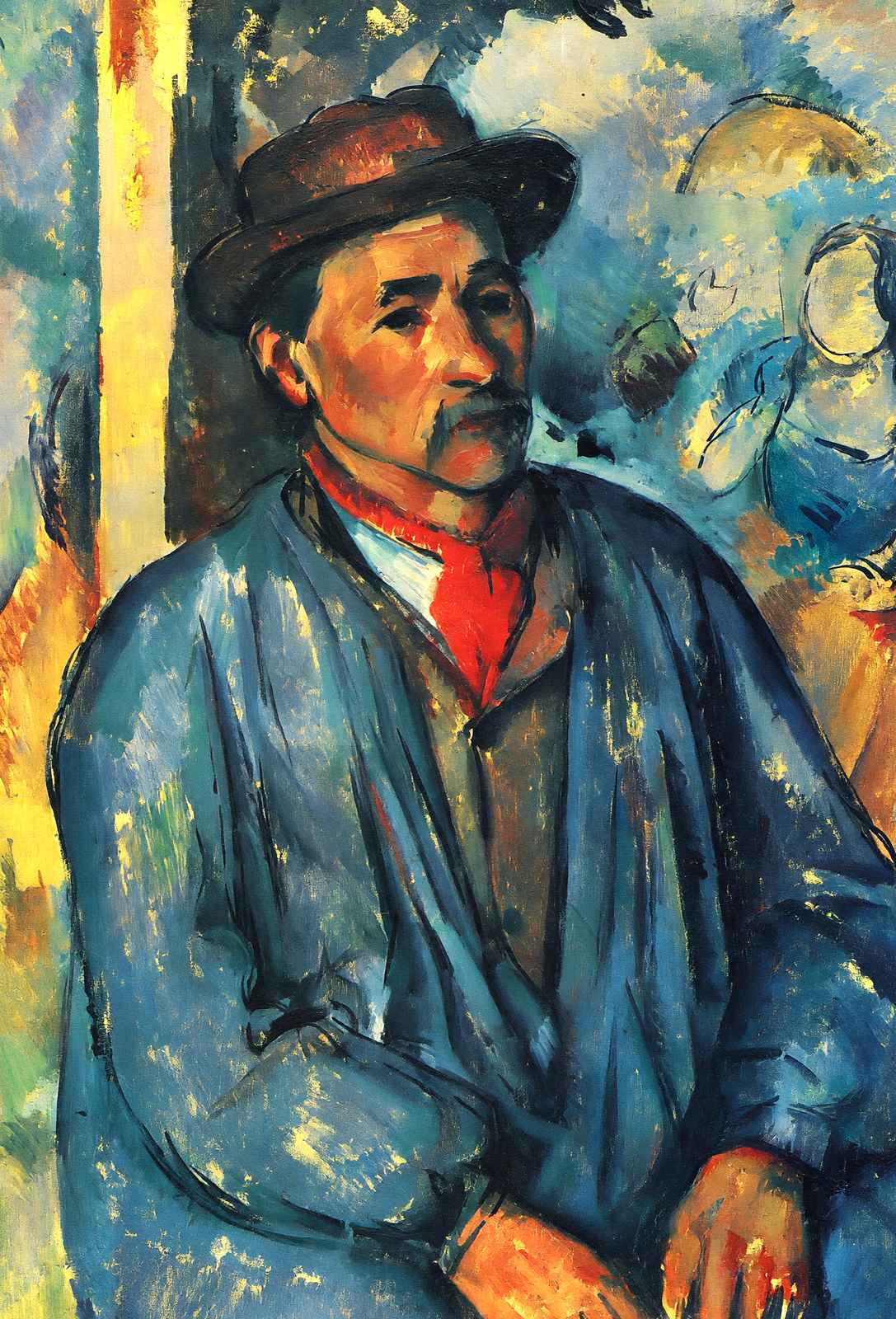 Peasant in a Blue Smock 1897 Painting by Paul Cezanne Art Print (6 Sizes)