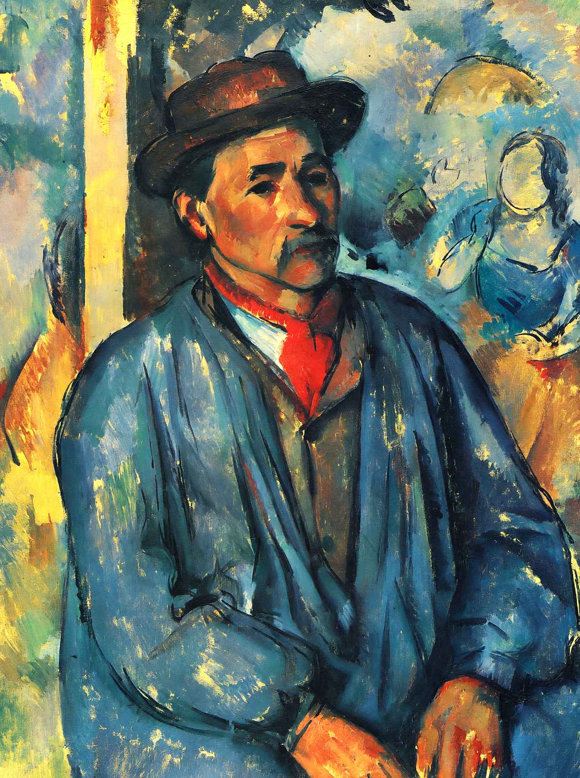 Peasant in a Blue Smock 1897 Painting by Paul Cezanne Art Print (6 Sizes)