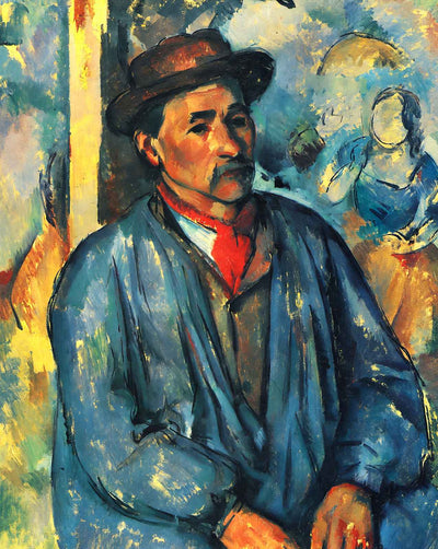 Peasant in a Blue Smock art print by Paul Cezanne (1897)