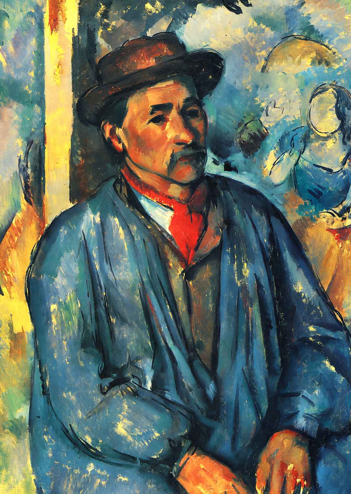 Peasant in a Blue Smock 1897 Painting by Paul Cezanne Art Print (6 Sizes)
