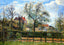Pear Tress in Bloom, Eragny, Morning Art Print 1886 by Pissarro (6 Sizes)