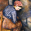 Peasant Woman Warming Herself Fine Art Print 1883 by Camille Pissarro (6 Sizes)