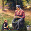 Peasant Woman and Child