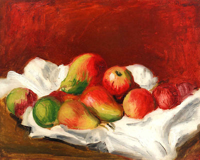 Pears and Apples fine art print by Pierre-Auguste Renoir (1890)