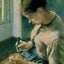 Peasant Girl Drinking Her Coffee 1881 by Camille Pissarro Art Print (6 Sizes)