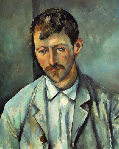 Peasant painting print by Paul Cezanne (1891)