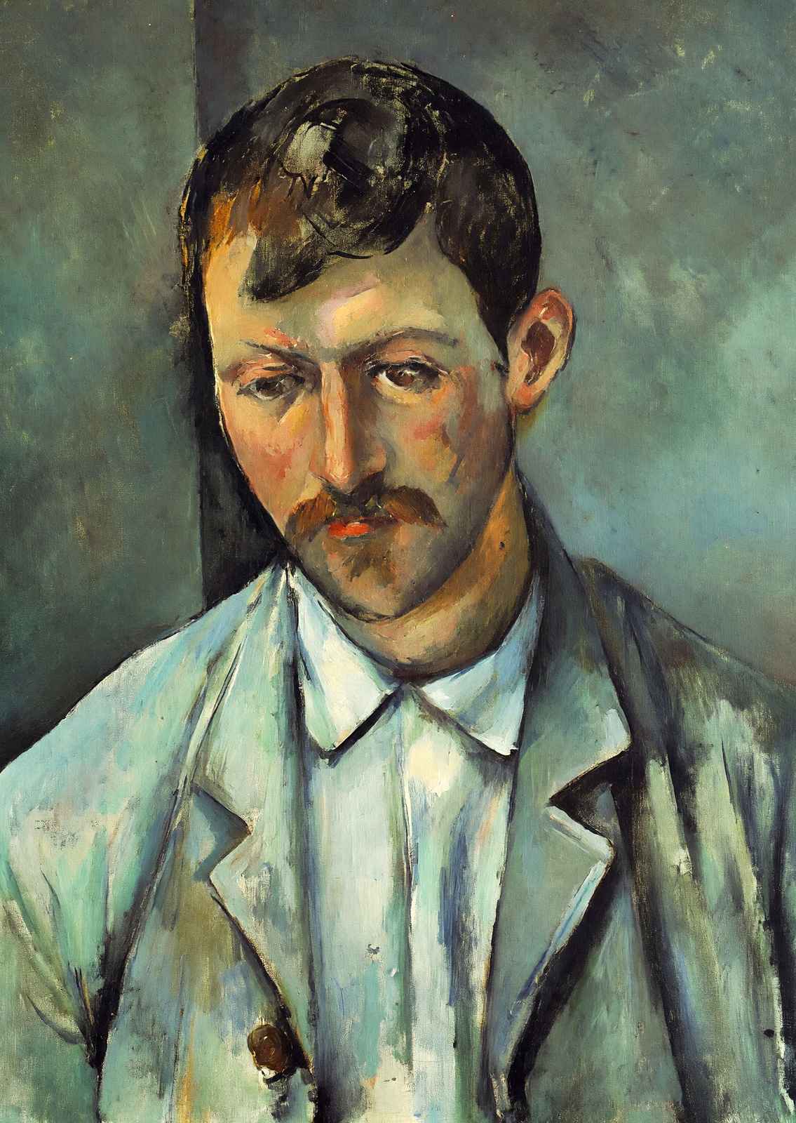 Peasant 1891 Painting by Paul Cezanne Fine Art Print (6 Sizes) - Enhanced