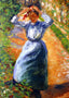 Peasant Donning Her Marmotte Art Print 1882 by Camille Pissarro (6 Sizes)