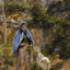 Peasant Woman with a Goat Art Print 1881 Painting by Camille Pissarro (6 Sizes)