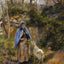 Peasant Woman with a Goat art print by Camille Pissarro (1881)