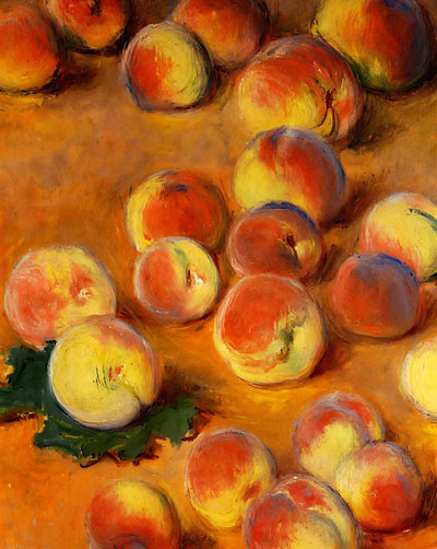 Peaches painting print by Claude Monet (1883)