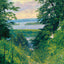 Peep at the Mississippi Clinton Iowa in 1905 Painting Print (7 Sizes)