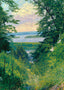 Peep at the Mississippi Clinton Iowa in 1905 Painting Print (7 Sizes)