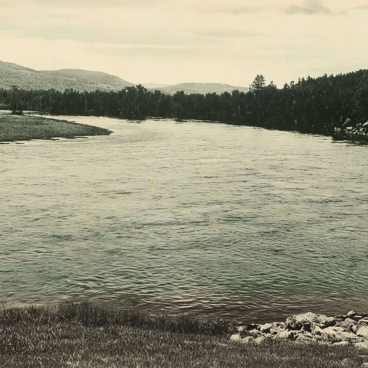 Pemigewasset River at Plymouth NH in 1905 Vintage Print (7 Sizes)