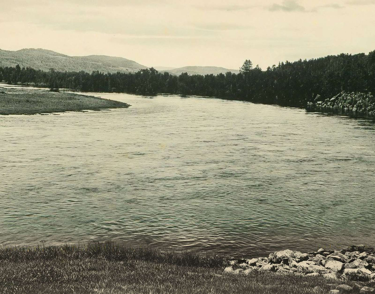Pemigewasset River at Plymouth NH in 1905 Vintage Print (7 Sizes)