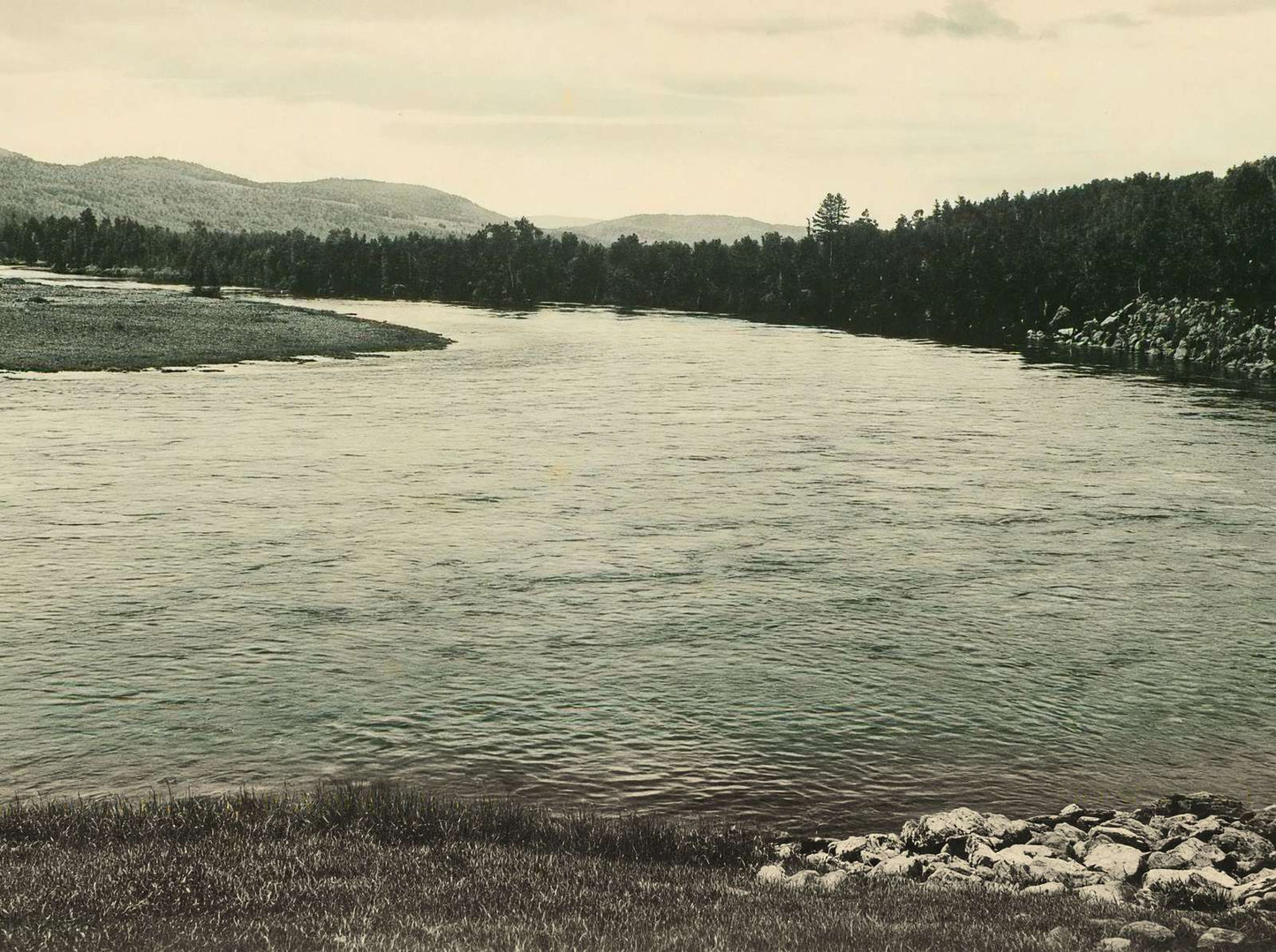 Pemigewasset River at Plymouth NH in 1905 Vintage Print (7 Sizes)