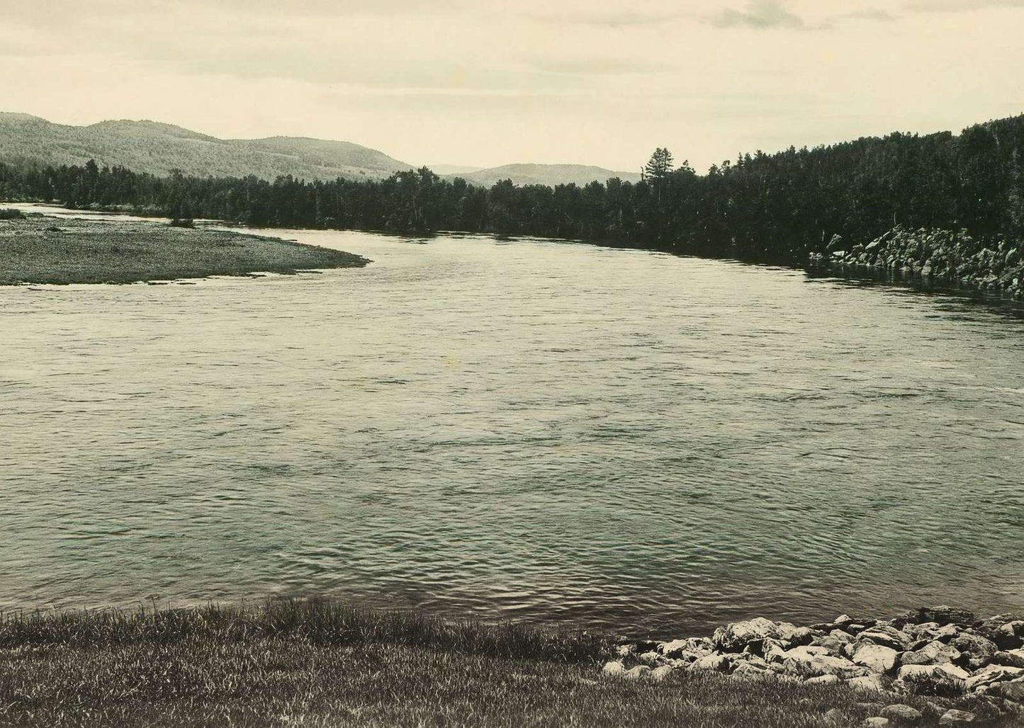 Pemigewasset River at Plymouth NH in 1905 Vintage Print (7 Sizes)