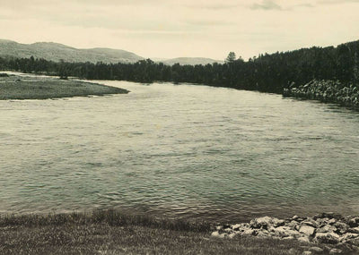 Pemigewasset River at Plymouth NH in 1905 Vintage Print (7 Sizes)
