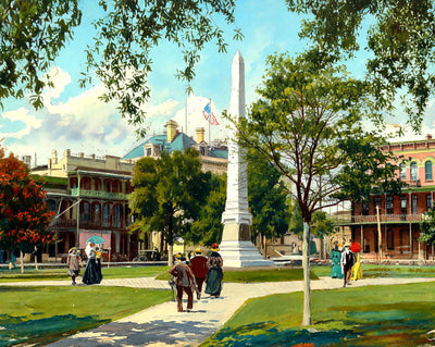 Plaza DE Ferdinand the Second in 1904 art print