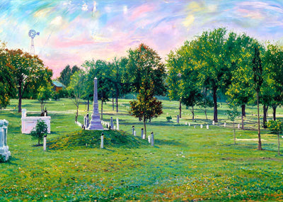 National Cemetery Fort Barrancas Pensacola in 1904 Art Print (7 Sizes)