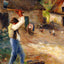 Pere Melon Cutting Wood 1880 by Camille Pissarro Fine Art Print (6 Sizes)