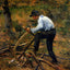Pere Melon Sawing Wood