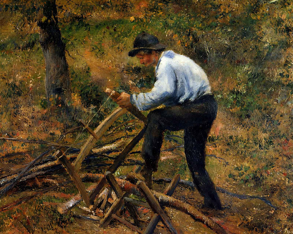 Pere Melon Sawing Wood