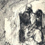 Peter and John at the Gate of the Temple 1629 Drawing Rembrandt Print (6 Sizes)