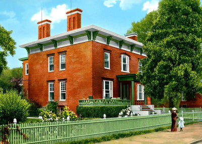 General Grant's Headquarters Petersburg VA in 1907 Vintage Print (7 Sizes)