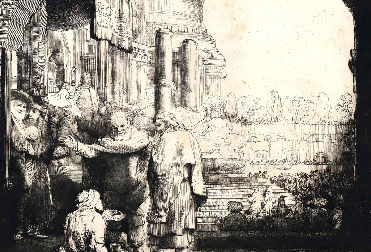 Peter and John Healing the Cripple at the Gate 1659 Print (6 Sizes)