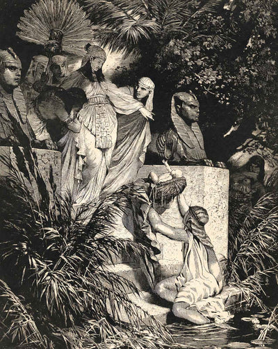 Pharaoh's Daughter Finding the Infant Moses 1897 painting (1897)