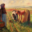 Picking Peas (1893) art print by Camille Pissarro (1893)