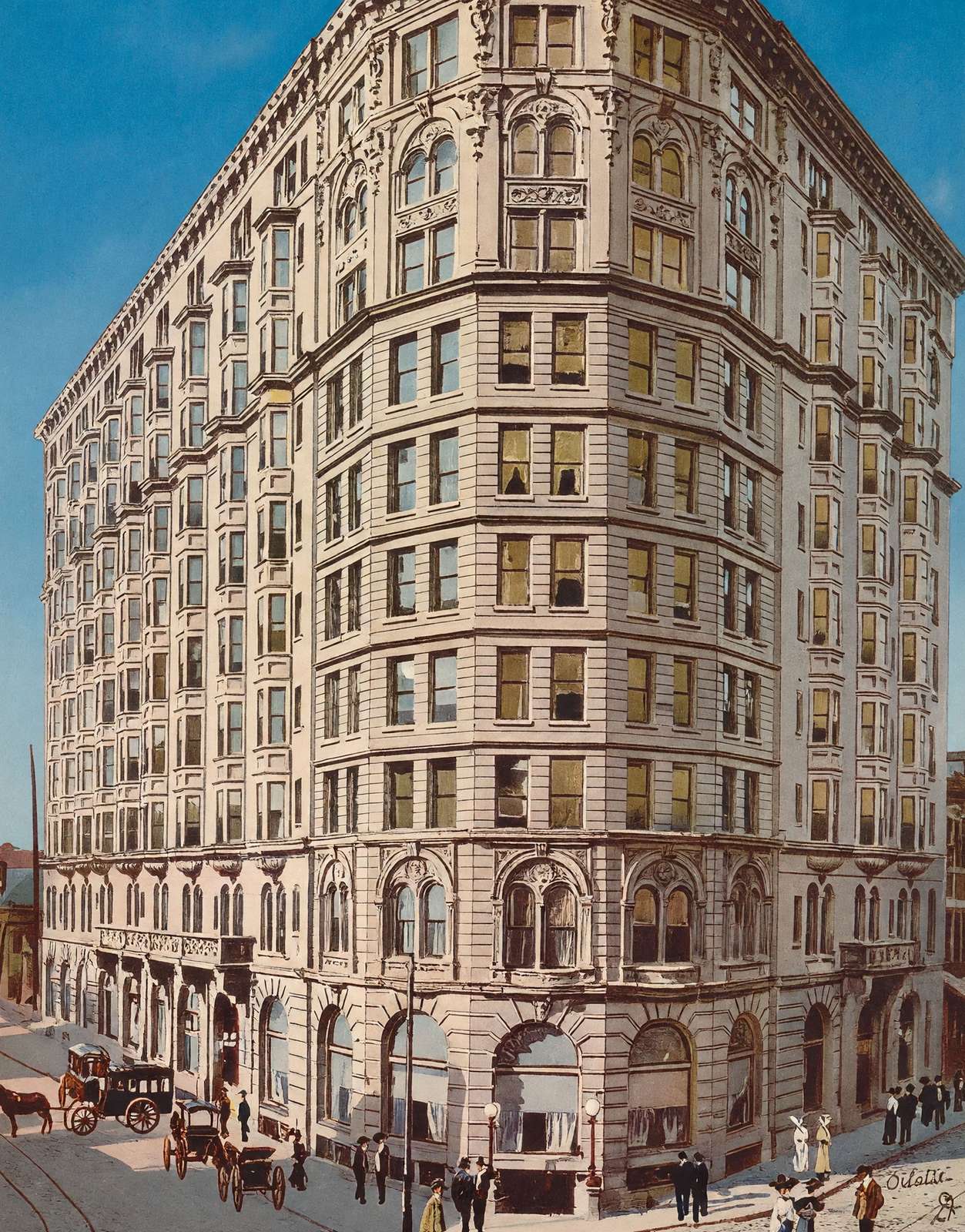 Piedmont Hotel Atlanta Vintage Print (7 Sizes) - Reproduction