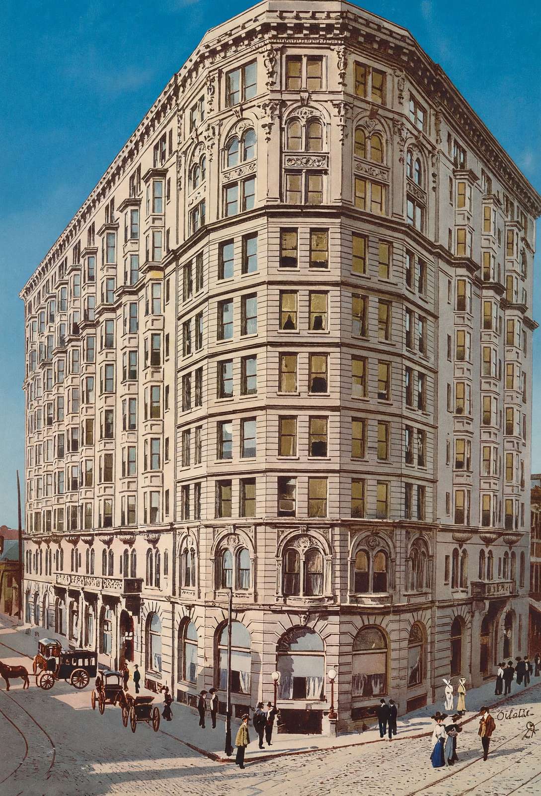 Piedmont Hotel Atlanta Vintage Print (7 Sizes) - Reproduction