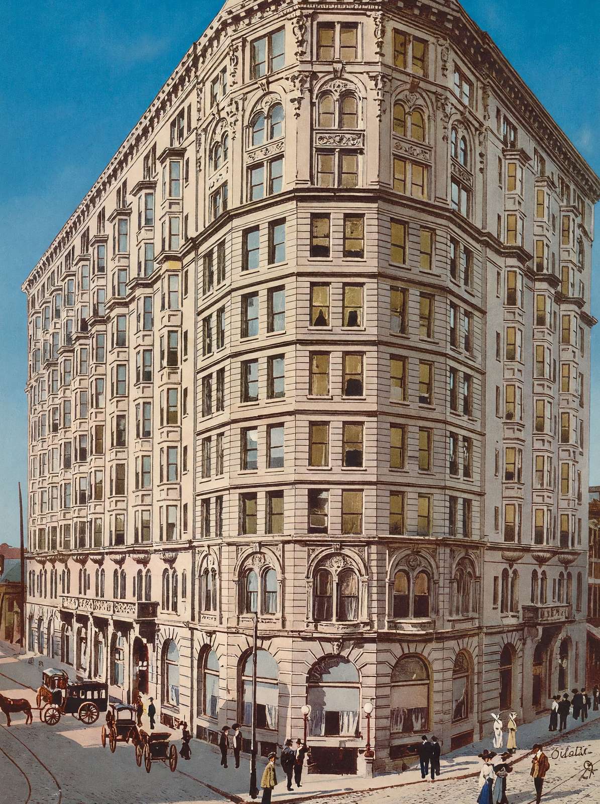Piedmont Hotel Atlanta Vintage Print (7 Sizes) - Reproduction