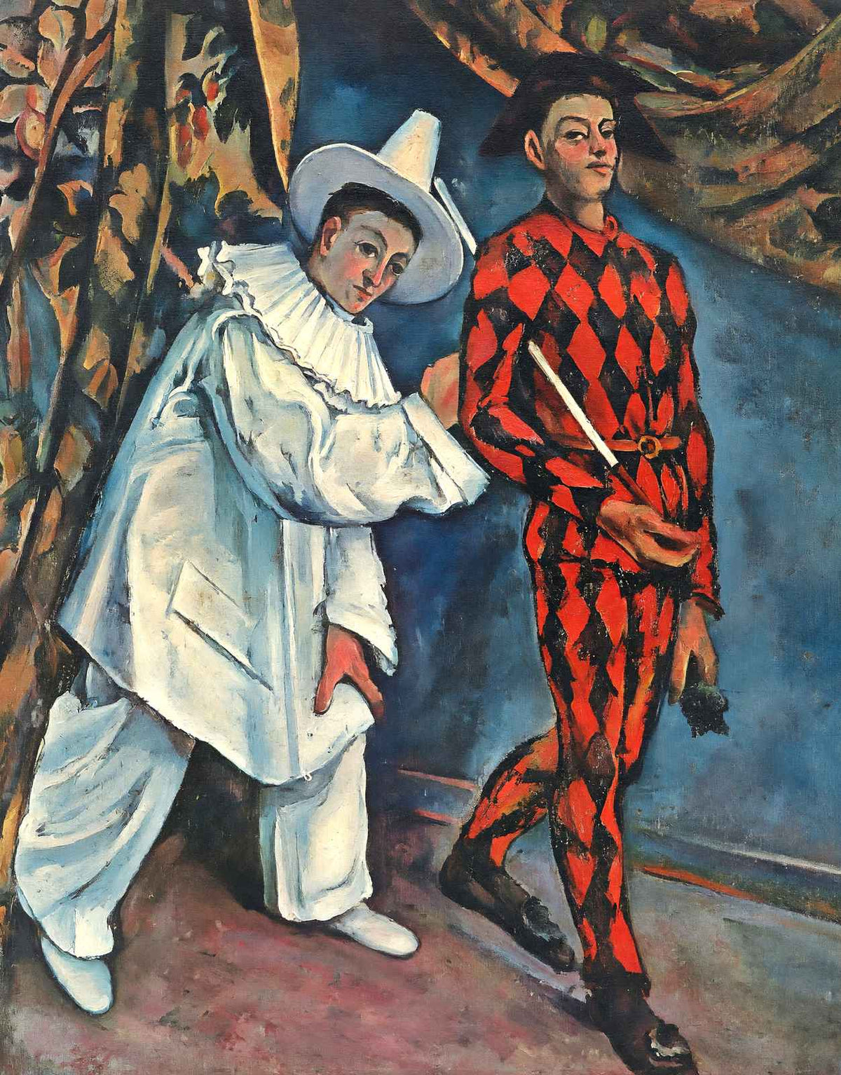 Pierrot and Harlequin (Mardi Gras) Fine Art Print 1888 by Paul Cezanne (6 Sizes)