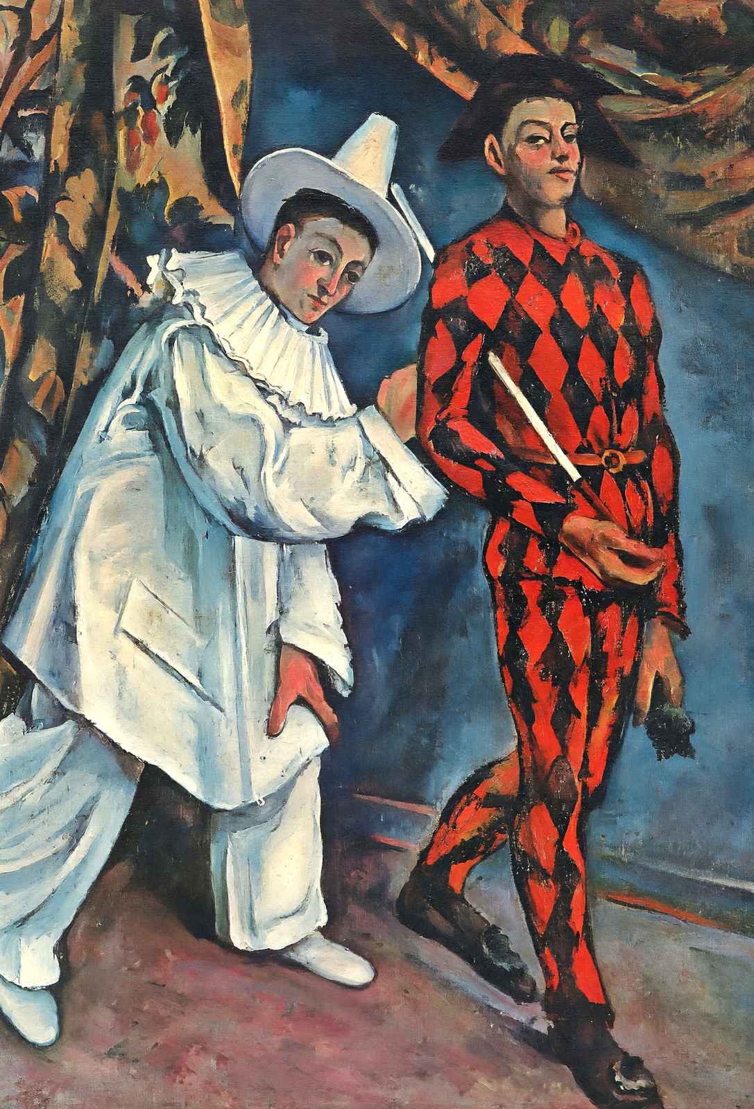 Pierrot and Harlequin (Mardi Gras) Fine Art Print 1888 by Paul Cezanne (6 Sizes)