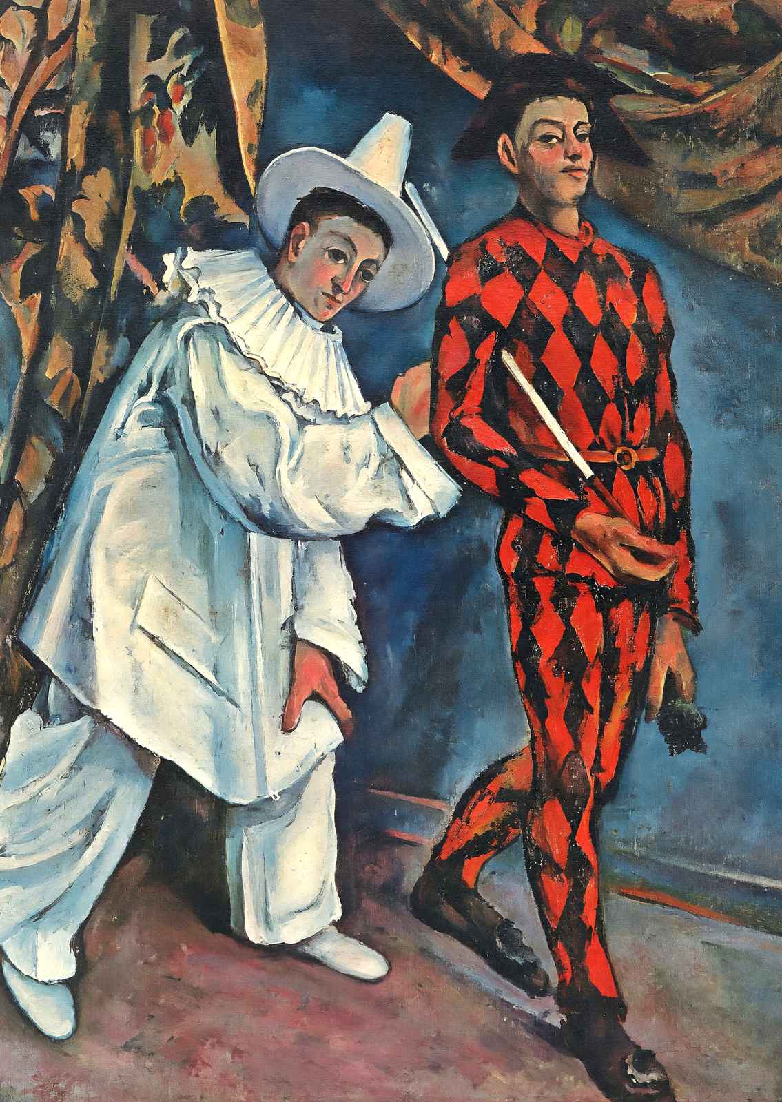 Pierrot and Harlequin (Mardi Gras) Fine Art Print 1888 by Paul Cezanne (6 Sizes)
