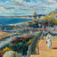 The Pier Approach Looking West Bournemouth in 1924 Art Print (7 Sizes)
