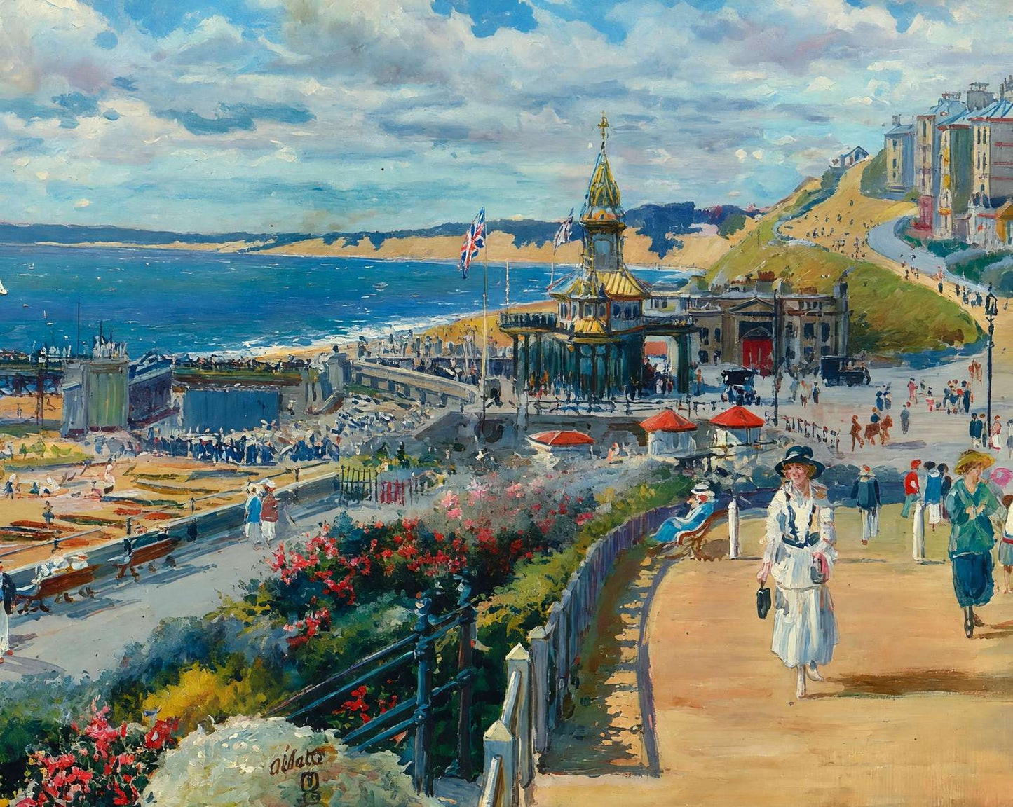 The Pier Approach Looking in 1924 art print