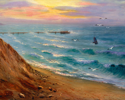 Pier and Rough Sea
