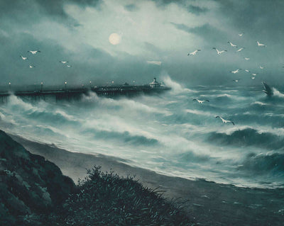 Pier and Rough Sea