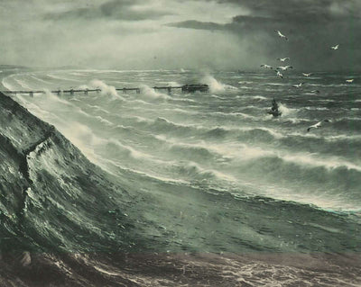 Pier and Rough Sea
