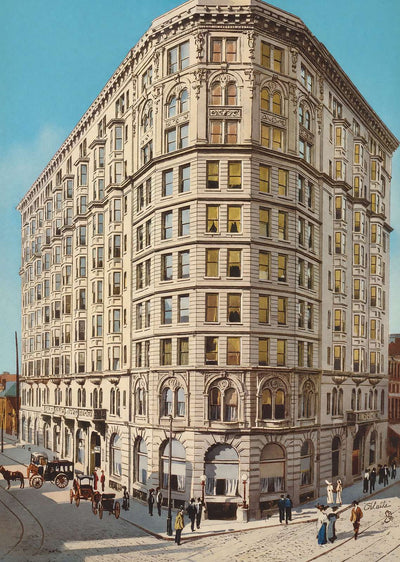 Piedmont Hotel Atlanta in 1905 Vintage Print (7 Sizes) - Enhanced